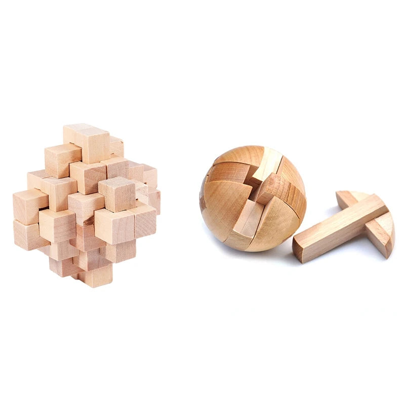 Wood Puzzle Brain Teaser