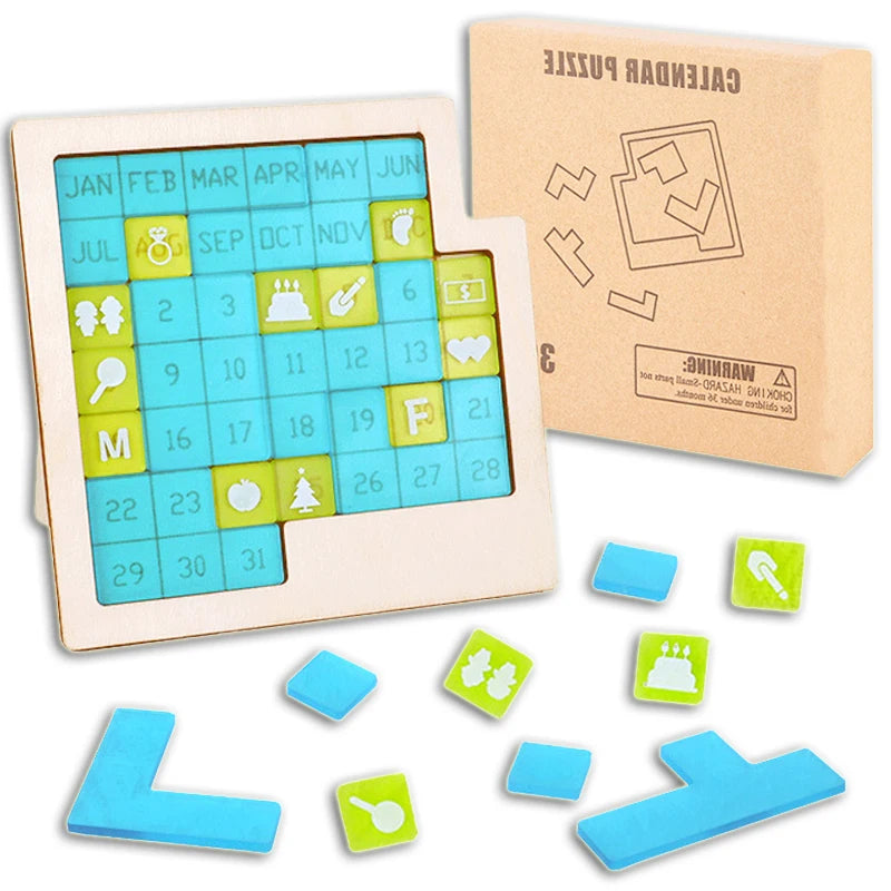 Wooden Calendar Puzzles