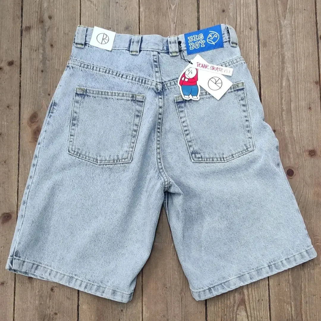 Women Baggy Shorts Retro Denim