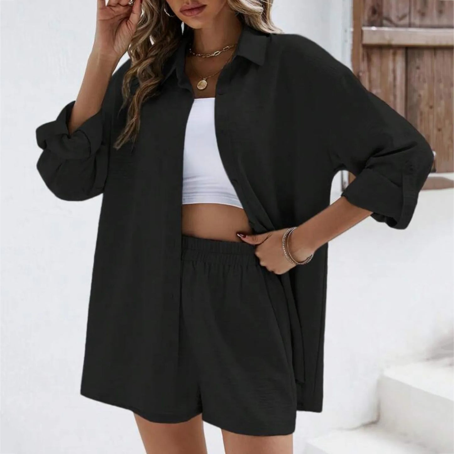 Shirt, Shorts, Two Piece Sets Women