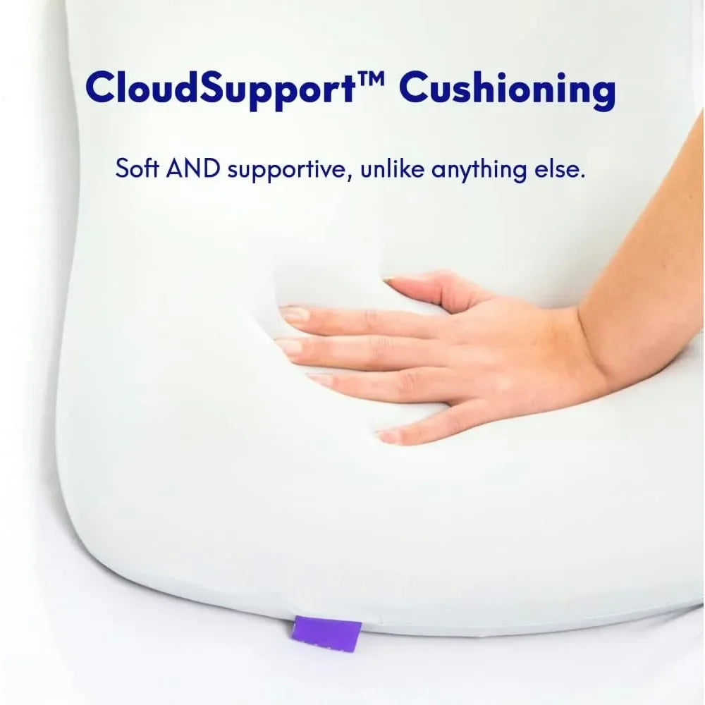 Deep Sleep Pillow,Patented Ergonomic Contour Design for Side&Back Sleepers, Orthopedic Cervical Shape Gently Cradles