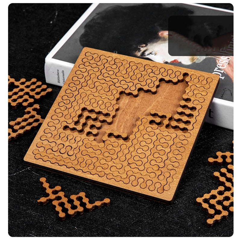 Wooden Puzzles Boards Logic Training