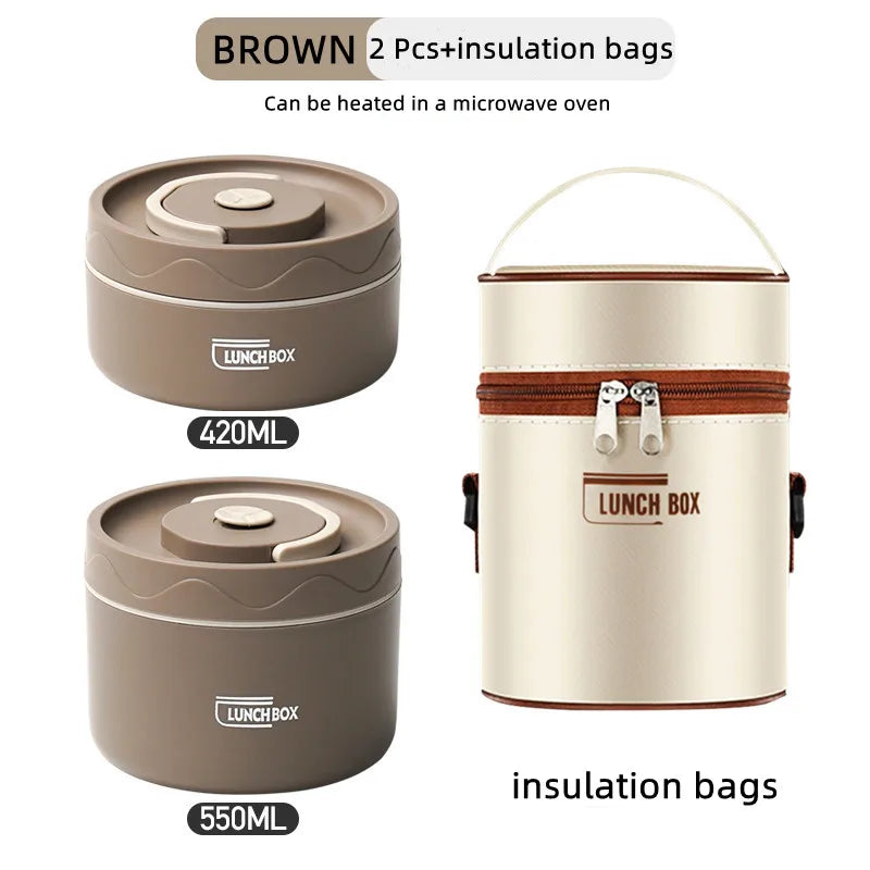 Insulated Lunch Box Set With Insulated Bag