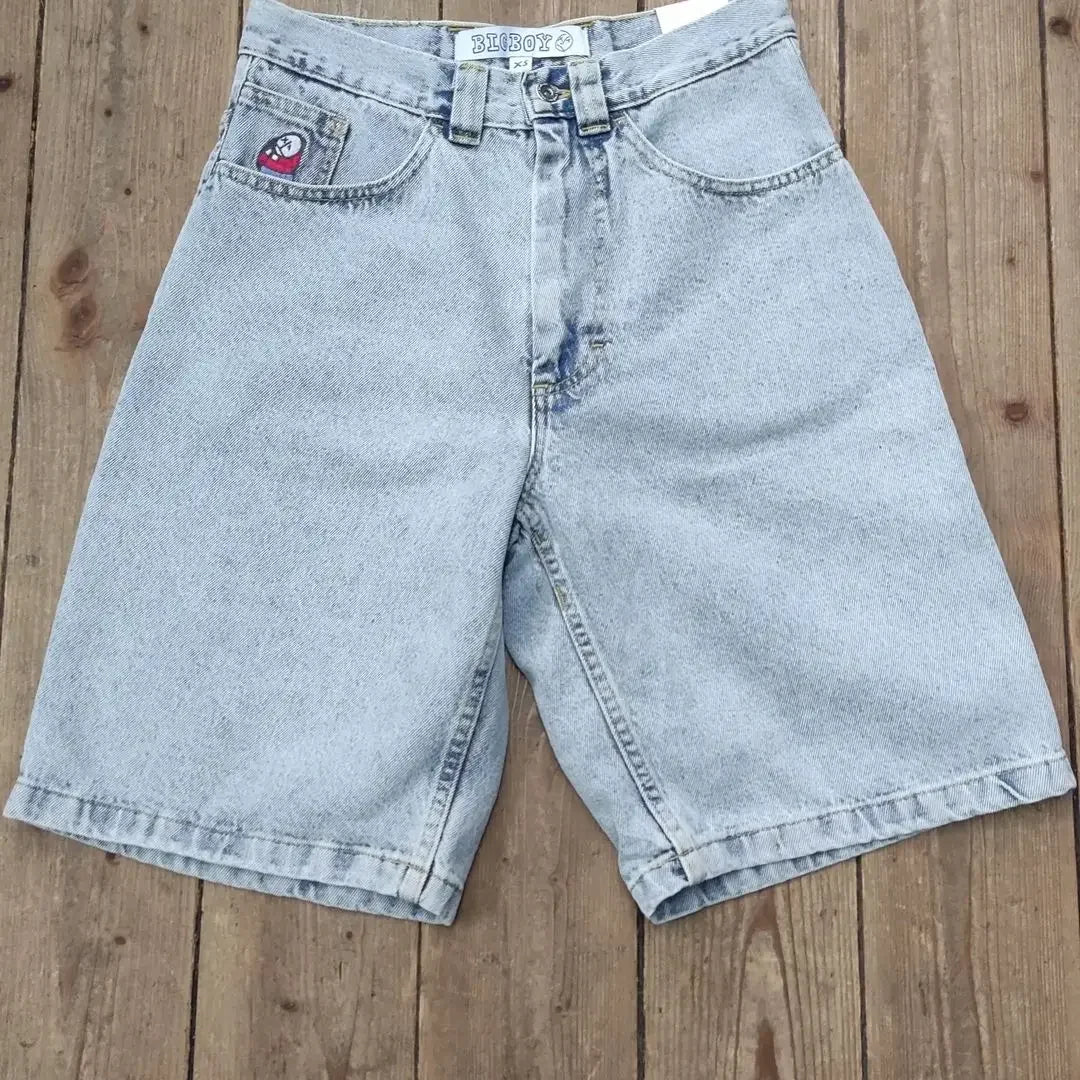 Women Baggy Shorts Retro Denim