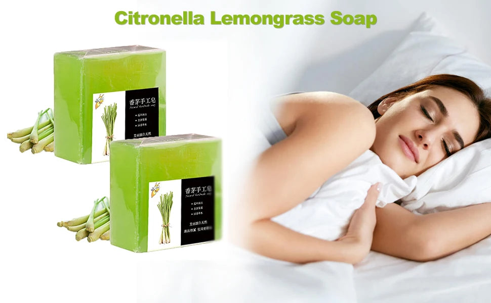 2pcs Natural Citronella Lemongrass Soap Bar