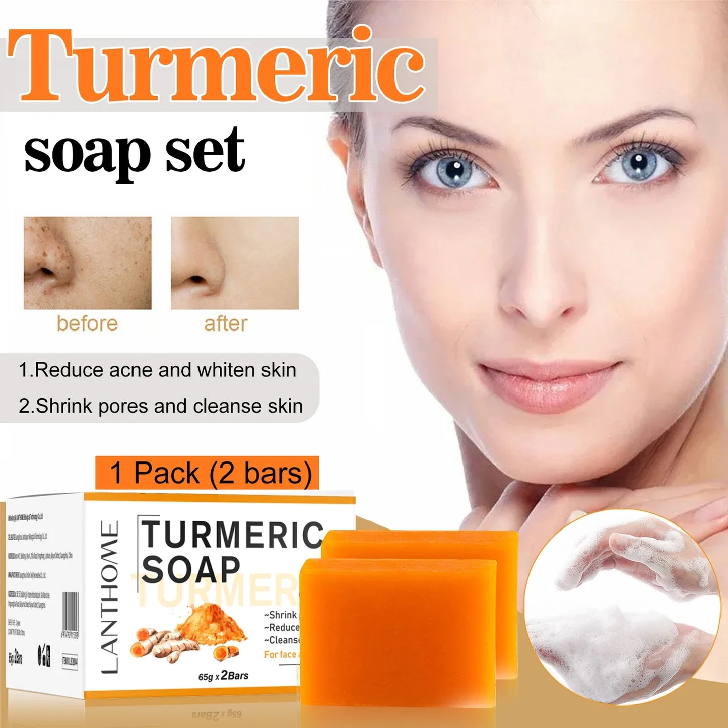 65g X2 Turmeric Soaps