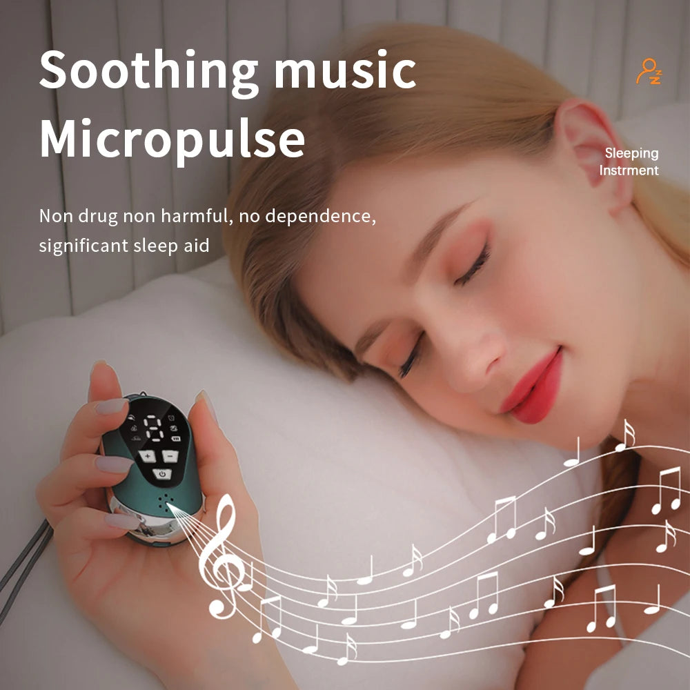 Anxiety Relief Neuro Sleep Nerves Insomnia Soothe Device USB Smart Sleep Instrument Hand Held Sleeping Healthy Pulse Stimulation