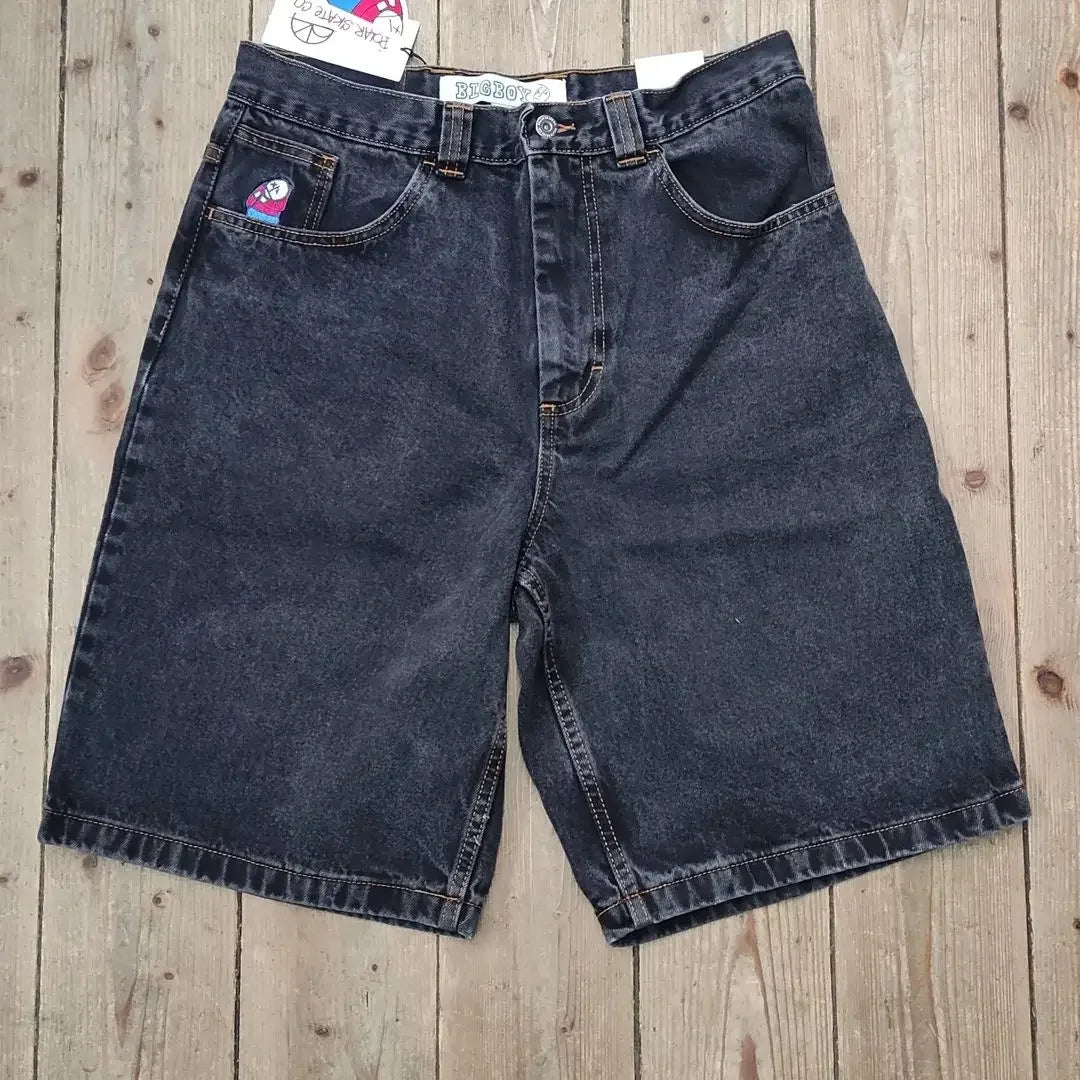 Women Baggy Shorts Retro Denim